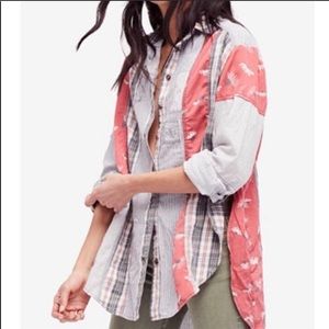 All Patched Up Button Down Top